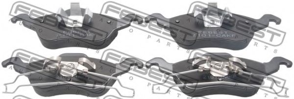 FEBEST 2101-CAKF Brake Pad Set, disc brake